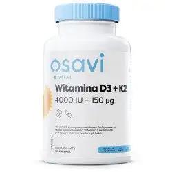 Witamina D3 + K2 - 4000IU + 150mcg, 120 kapsułek (Osavi)